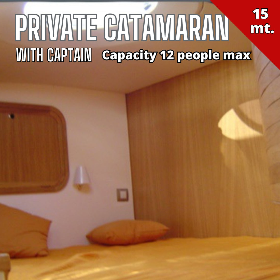 Private Catamaran Rental (capacity 12 people)