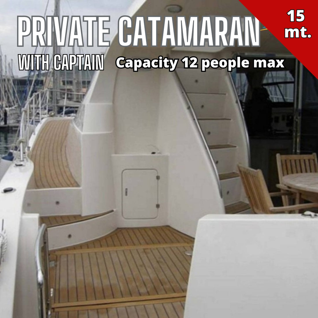 Private Catamaran Rental (capacity 12 people)