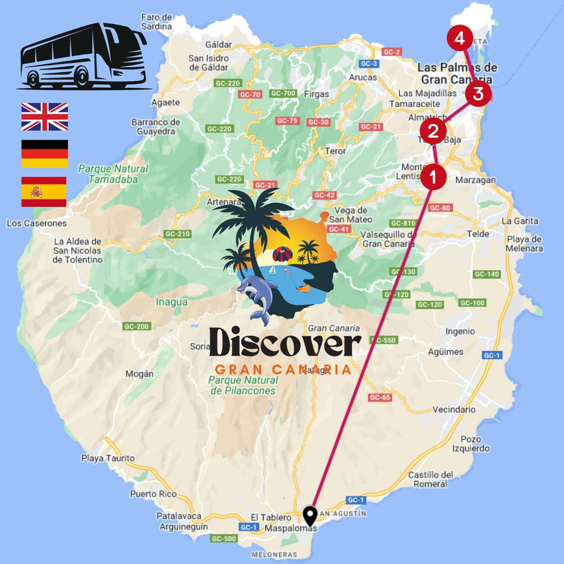 Gran Canaria by Bus - Las Palmas, Volcan, Botanical Garden