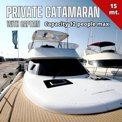 Private Catamaran Rental (capacity 12 people)
